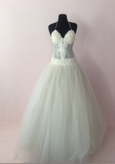 Свадебное платье С63208. С пышной юбкой, длинное без шлейфа.