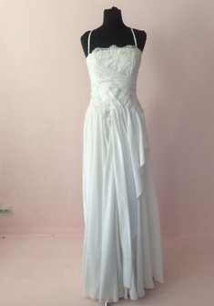 Свадебное платье С63210. С прямой юбкой, длинное без шлейфа.